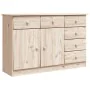 Solid pine wood HIGH sideboard 112x35x73 cm by , Sideboards - Ref: Foro24-353939, Price: 173,90 €, Discount: %