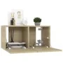 Hängende Wohnzimmermöbel, 3 Stück, Sonoma-Eiche, 60x30x30 cm. von , TV-Möbel - Ref: Foro24-804519, Preis: 95,12 €, Rabatt: %