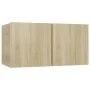 Hängende Wohnzimmermöbel, 3 Stück, Sonoma-Eiche, 60x30x30 cm. von , TV-Möbel - Ref: Foro24-804519, Preis: 95,12 €, Rabatt: %