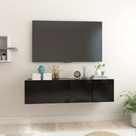 Muebles de salón colgantes 2 unidades negro 60x30x30 cm de , Muebles TV - Ref: Foro24-804512, Precio: 74,16 €, Descuento: %