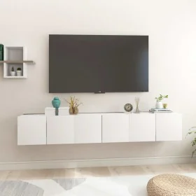 Hängende Wohnzimmermöbel, 3 Stück, weiß, 60x30x30 cm. von , TV-Möbel - Ref: Foro24-804510, Preis: 96,20 €, Rabatt: %