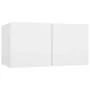 Hängende Wohnzimmermöbel, 3 Stück, weiß, 60x30x30 cm. von , TV-Möbel - Ref: Foro24-804510, Preis: 96,16 €, Rabatt: %