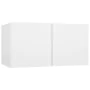 Hanging living room furniture set, 3 units, white, 60x30x30 cm by , TV Furniture - Ref: Foro24-804510, Price: 96,16 €, Discou...