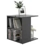 Side table made of shiny gray plywood, measuring 45x45x48 cm. by , Side tables - Ref: Foro24-806812, Price: 32,20 €, Discount: %