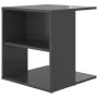 Beistelltisch aus glänzend grauem Sperrholz 45x45x48 cm von , Seitentische - Ref: Foro24-806812, Preis: 32,20 €, Rabatt: %