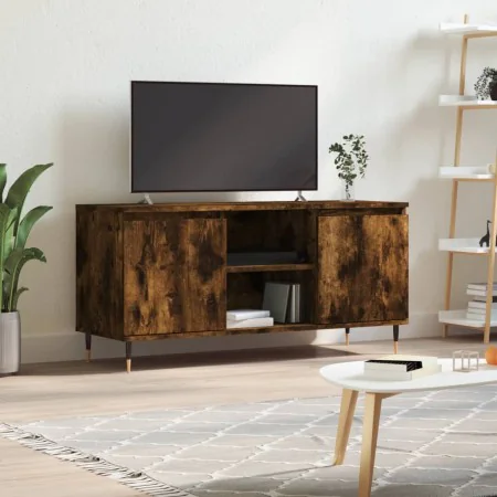 Mueble de TV madera de ingeniería roble ahumado 104x35x50 cm de , Muebles TV - Ref: Foro24-827009, Precio: 61,41 €, Descuento: %