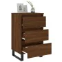 Mesitas noche 2 uds madera ingeniería marrón roble 40x35x69 cm de , Mesitas de noche - Ref: Foro24-826955, Precio: 79,29 €, D...