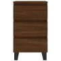 Mesitas noche 2 uds madera ingeniería marrón roble 40x35x69 cm de , Mesitas de noche - Ref: Foro24-826955, Precio: 79,29 €, D...