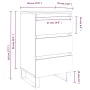 Mesitas noche 2 uds madera ingeniería marrón roble 40x35x69 cm de , Mesitas de noche - Ref: Foro24-826955, Precio: 79,29 €, D...
