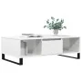Mesa de centro madera de ingeniería blanco brillo 104x60x35 cm de , Mesas de centro - Ref: Foro24-827094, Precio: 121,40 €, D...