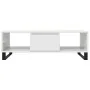 Mesa de centro madera de ingeniería blanco brillo 104x60x35 cm de , Mesas de centro - Ref: Foro24-827094, Precio: 121,40 €, D...