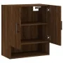Engineered wood brown oak wall cabinet 60x31x70 cm by , Lockers and storage cabinets - Ref: Foro24-829923, Price: 61,46 €, Di...