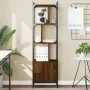 Estantería con puerta madera marrón roble 44,5x30x154,5 cm de , Librerías y estanterías - Ref: Foro24-833357, Precio: 71,39 €...