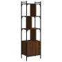 Estantería con puerta madera marrón roble 44,5x30x154,5 cm de , Librerías y estanterías - Ref: Foro24-833357, Precio: 71,39 €...