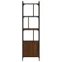 Estantería con puerta madera marrón roble 44,5x30x154,5 cm de , Librerías y estanterías - Ref: Foro24-833357, Precio: 71,39 €...
