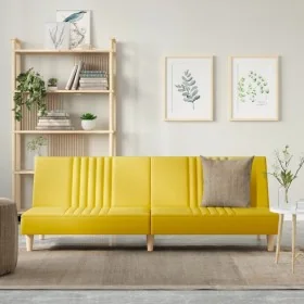 Light yellow fabric sofa bed by , Sofas - Ref: Foro24-351885, Price: 225,48 €, Discount: %