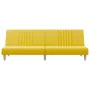 Sofá cama de tela amarillo claro de , Sofás - Ref: Foro24-351885, Precio: 225,47 €, Descuento: %