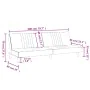 Hellgelbes Stoff-Schlafsofa von , Sofas - Ref: Foro24-351885, Preis: 225,47 €, Rabatt: %