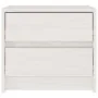 2 solid pine wood bedside tables 40x30.5x35.5cm by , Nightstands - Ref: Foro24-808076, Price: 86,35 €, Discount: %