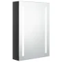 Armario de baño con espejo LED negro brillante 50x13x70 cm de vidaXL, Tocadores de baño - Ref: Foro24-326496, Precio: 115,66 ...