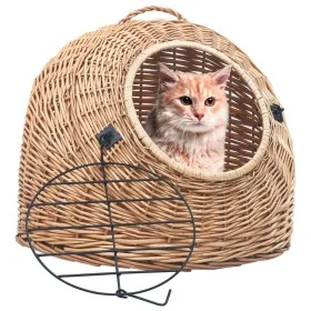 Cat carrier made of natural willow 50x42x40 cm by , Pet carriers and boxes - Ref: Foro24-170908, Price: 92,63 €, Discount: %