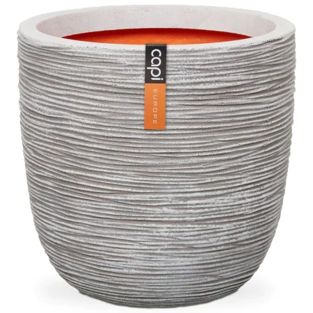 Capi Planter Nature Rib ivory color 35x34 cm KOFI932 by , Pots and planters - Ref: Foro24-424239, Price: 67,20 €, Discount: %