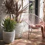 Capi Planter Nature Rib ivory color 35x34 cm KOFI932 by , Pots and planters - Ref: Foro24-424239, Price: 67,20 €, Discount: %