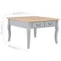 Mesa de centro de madera gris 80x80x50 cm de , Mesas de centro - Ref: Foro24-280062, Precio: 164,74 €, Descuento: %