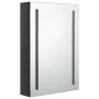Armario de baño con espejo LED negro brillante 50x13x70 cm de vidaXL, Tocadores de baño - Ref: Foro24-326496, Precio: 115,66 ...