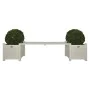 Maceteros blancos con banco, Esschert Design CF33W de , Maceteros y jardineras - Ref: Foro24-404626, Precio: 190,60 €, Descue...