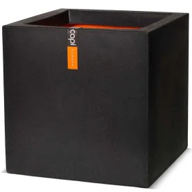Capi Square Urban Smooth Black Planter 40x40x40 cm KBL903 by , Pots and planters - Ref: Foro24-424342, Price: 101,74 €, Disco...