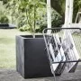 Capi Square Urban Smooth Black Planter 40x40x40 cm KBL903 by , Pots and planters - Ref: Foro24-424342, Price: 101,74 €, Disco...