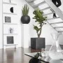 Capi Square Urban Smooth Black Planter 40x40x40 cm KBL903 by , Pots and planters - Ref: Foro24-424342, Price: 101,74 €, Disco...
