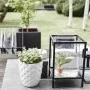 Capi Square Urban Smooth Black Planter 40x40x40 cm KBL903 by , Pots and planters - Ref: Foro24-424342, Price: 101,74 €, Disco...