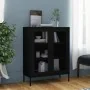 Black steel storage cabinet 80x35x101.5 cm by , Lockers and storage cabinets - Ref: Foro24-336178, Price: 181,68 €, Discount: %