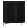 Black steel storage cabinet 80x35x101.5 cm by , Lockers and storage cabinets - Ref: Foro24-336178, Price: 181,68 €, Discount: %