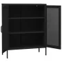 Black steel storage cabinet 80x35x101.5 cm by , Lockers and storage cabinets - Ref: Foro24-336178, Price: 181,68 €, Discount: %