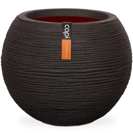 Capi Jarrón Nature Rib redondo negro 62x48 cm KBLR271 de , Maceteros y jardineras - Ref: Foro24-424218, Precio: 203,66 €, Des...