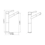 SCHÜTTE Waschtisch-Einhebelmischer CORNWALL verchromt 196 mm von , Wasserhähne - Ref: Foro24-429359, Preis: 88,10 €, Rabatt: %