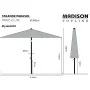 Madison Sonnenschirm Paros II Luxe blau 300 cm von , Sonnenschirme - Ref: Foro24-434709, Preis: 109,11 €, Rabatt: %