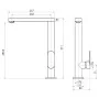 SCHÜTTE Grifo mezclador de fregadero con caño alto CHICAGO cromado de , Grifos - Ref: Foro24-438714, Precio: 103,66 €, Descue...