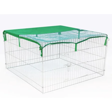 @Pet Outdoor pet enclosure Complete metal 116x116x65 cm by , Dog kennels and fences - Ref: Foro24-445132, Price: 62,58 €, Dis...