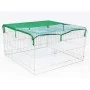 @Pet Recinto exterior para mascotas Complete metal 116x116x65 cm de , Casetas y cercados para perros - Ref: Foro24-445132, Pr...