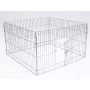 @Pet Recinto exterior para mascotas Complete metal 116x116x65 cm de , Casetas y cercados para perros - Ref: Foro24-445132, Pr...