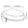 RIDDER Toilet seat with white lid 150 kg A0071001 by , Mobility and accessibility - Ref: Foro24-421610, Price: 65,01 €, Disco...