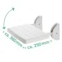 RIDDER Folding shower seat Eco white by , Shower seats and benches - Ref: Foro24-429778, Price: 57,44 €, Discount: %