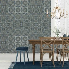 Noordwand Homestyle Portugese Tiles brown and blue wallpaper by , Painted paper - Ref: Foro24-434264, Price: 27,54 €, Discoun...