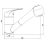 SCHÜTTE Single-lever sink mixer with pull-out spray ULTRA low pressure by , Faucets - Ref: Foro24-435077, Price: 78,59 €, Dis...