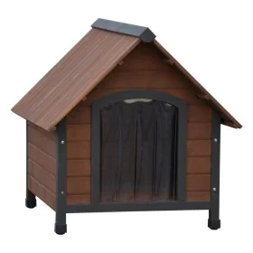 @Pet Rustic Brown Plastic Flap Dog House 102x82x87 cm by , Dog kennels - Ref: Foro24-441161, Price: 243,08 €, Discount: %