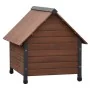 @Pet Hundehütte aus braunem rustikalem Kunststoffklappen 102x82x87 cm von , Hundehütten - Ref: Foro24-441161, Preis: 238,06 €...